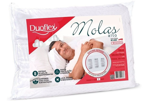 Almohada Duoflex Resortes Altos Cosmo´s Hogar