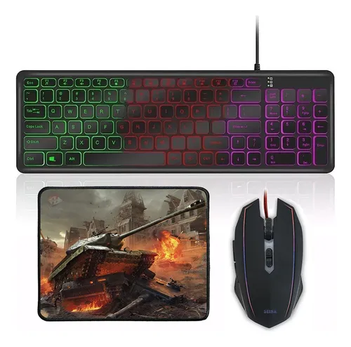 Teclado Y Mouse Inalambrico Con Luces MercadoLibre