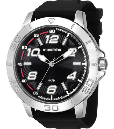 Relógio Mondaine Masculino 99359g0mvni1 Borracha Preto