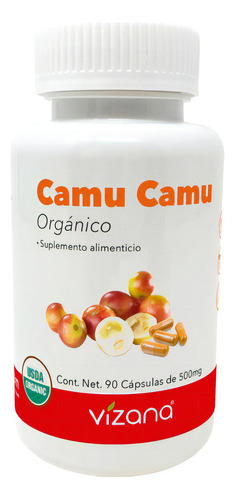 Camu Camu Orgánico En Cápsulas(90 Caps-500mg)vizananutrition Sabor Sin Sabor