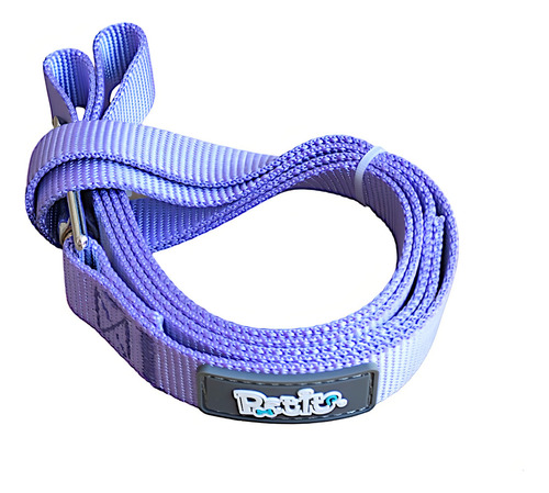 Correa Para Mascota Poliéster Talla Mediana Morado Petit