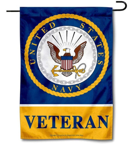 Wincraft - Bandera De Jardín Veterano De La Marina De Los Es