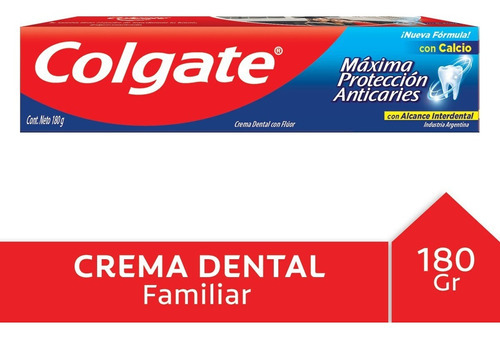 Crema Dental Colgate Anticaries Dientes Fuertes 180g