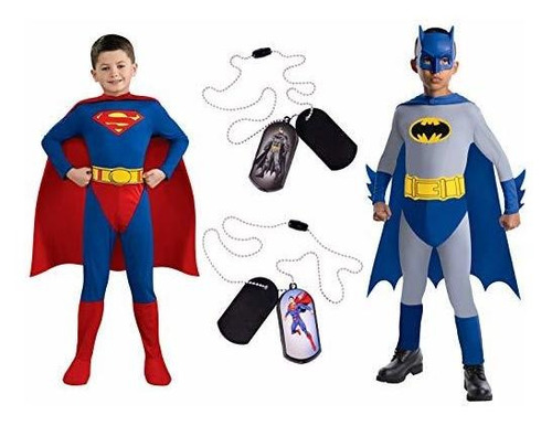 Disfraz Niño - Dc Comics Child's Superman - Batman Costume B