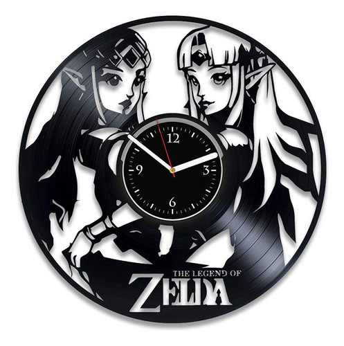 Reloj Leyenda De Zelda Arte De Pared Zelda Vinilo Reloj D