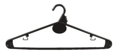 Perchas Alembi N8 para ropa pack  de 25 unidades color negro