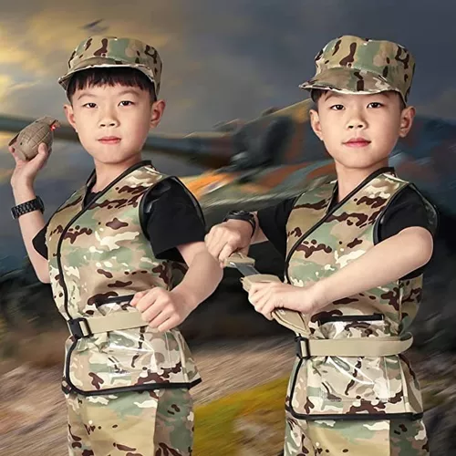 Divertido Disfraz De Soldado Para Niños Con Accesorios