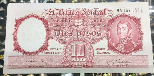Billete Argentina 10 Pesos