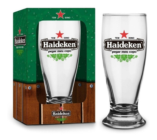 Copo Cerveja Haideken Munich 200ml Sátiras Cervejas Heineke