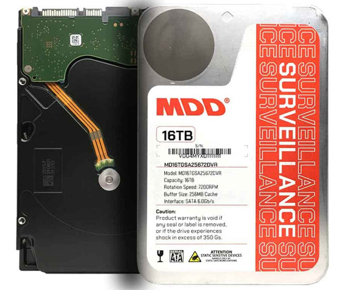 Mdd (mdd16tsatadvr) 16tb Rpm 256mb Caché Sata 6.0gb/s 3.5 .