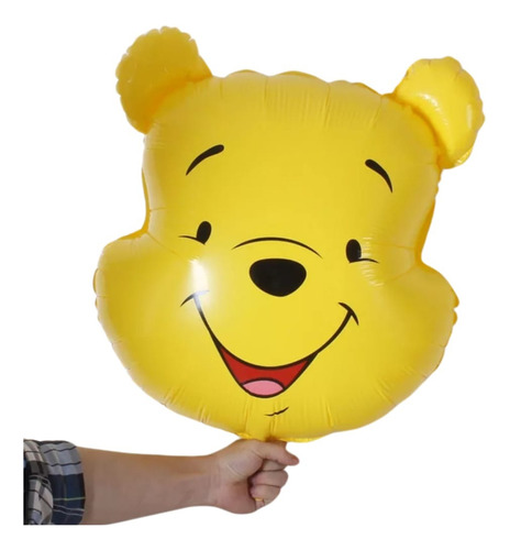 1 Globo Metalizado Winnie The Pooh Tamaño Grande 53x68cm