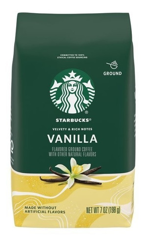 Café Molido Starbucks - Sabor Vainilla 198 Gr