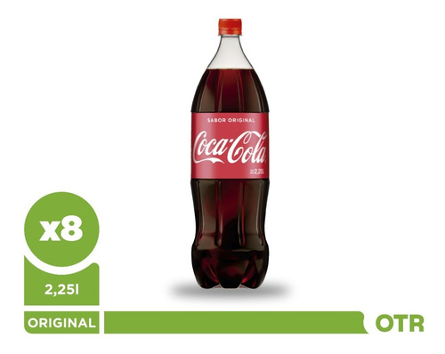 Imagen 1 de 5 de Gaseosa Coca-cola 2.25l Pack X8 - On The Rocks