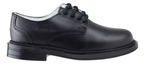 Chabelo Zapato Juvenil Escolar De Piel Negro C299-b Original
