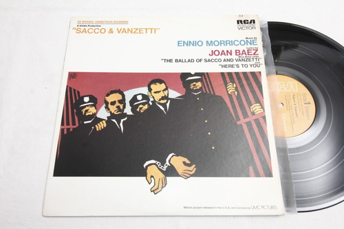 Vinilo Ennio Morricone Joan Baez Sacco & Vanzetti 1971 Usa