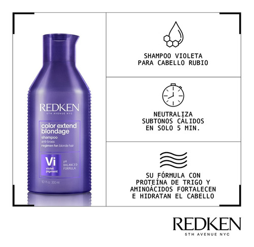 Imagen 2 de 9 de Shampoo Morado Matiza Tonos Cálidos En Rubios 300 Ml