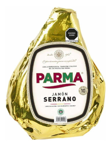 Jamón Serrano Parma 1kg Rebanado Al Vacio