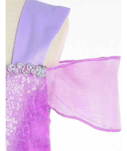 Disfraz De Sirena De Princesa Ariel Vestido Verano Para Niñas Fiesta Cumpleaños Carnaval De Rol Halloween