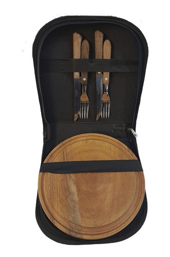 Nuevo Milenio Set Asado 2 Personas Marron 24cm (ja-166/2v)