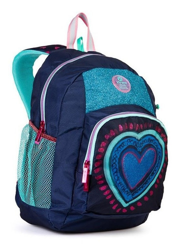 Mochila Xtrem Impact Azul Marina Con Corazones Mochila Xtrem Impact Azul Marina Con Corazones