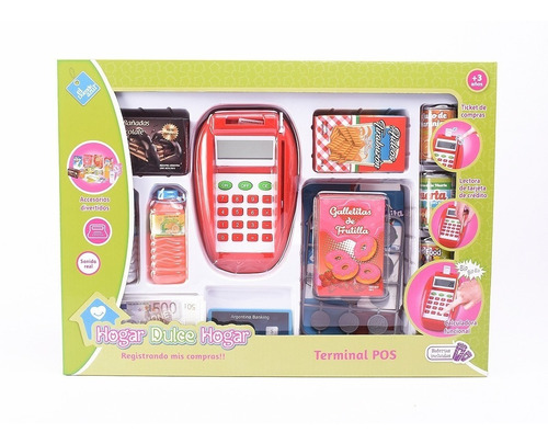 Set Terminal Pos Juego De Supermercado Duende Azul Art 6983