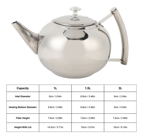 Infusor De Tetera De Acero Inoxidable, A Prueba De Fugas, Er