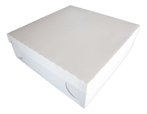 Caja Para Torta Blanca/se Vale Soñar 30x30x10 Pack De 10 Und