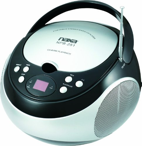 Npb-251bk Reproductor De Cd Portátil Radio Estéreo Am...