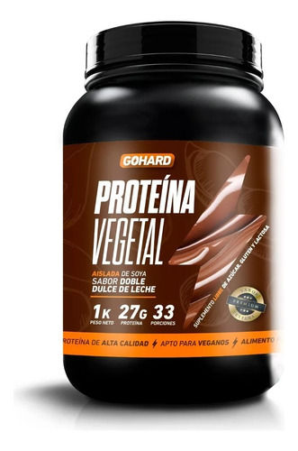 Proteína Vegetal Gohard 33 Servicios - Dulce De Leche