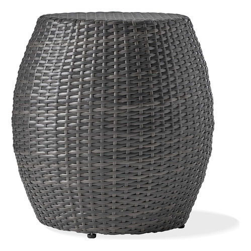 Gdfstudio Channing Outdoor Wicker - Mesa Auxiliar De Mimbre 