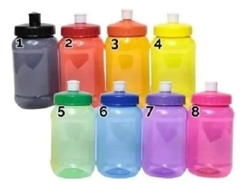 Pack 25 Cilindros C Tapa Chupón 500 Ml Colores Dulcero Tarro