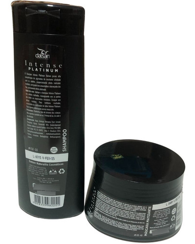 Kit Shampoo E Máscara Intense Platinum Dalsan 2x300ml Loiros