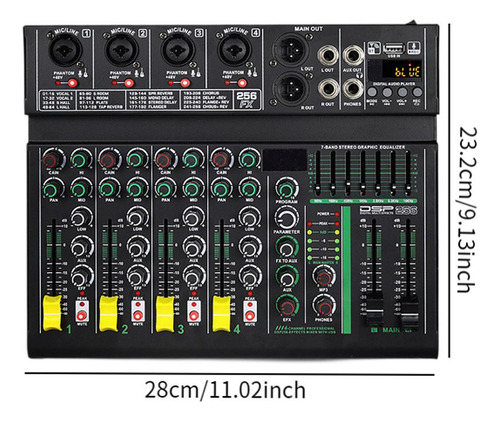 Mezclador De Audio Mezclador Digital Adaptador De Enchufe De