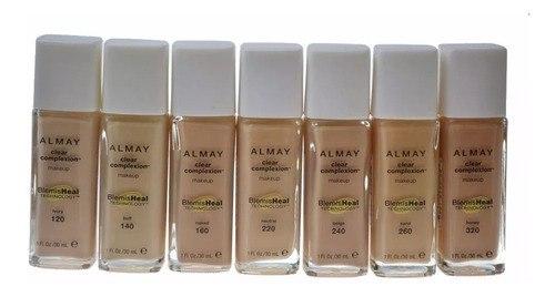 Base Liquida Almay Clear Complexion Oculta, Corrige El Acne 