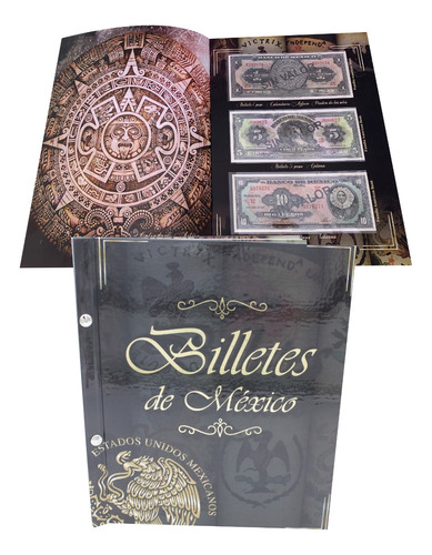 Álbum Coleccionador Para 32 Billetes De México 22 Páginas 