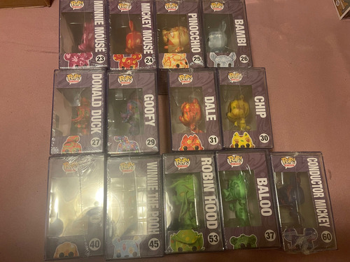 Set 13 Funko Artist Series: Disney Treasures From The Vault (Usado)