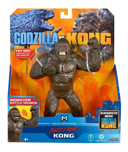 King Kong Battle Roar Con Sonidos 18cm Godzilla Vs Kong 2021