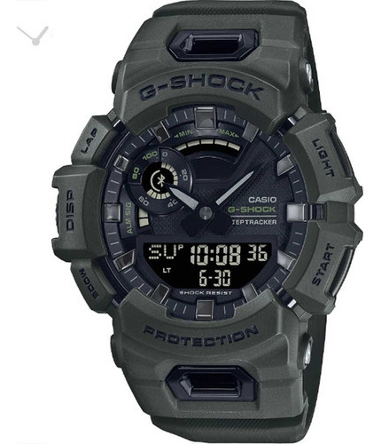 Relógio Casio G-shock G-squad Sports *bluetooth *lap Memory Cor Da Correia Verde - Gba-900uu-3adr