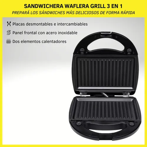 Sandwichera Eléctrica 3 en 1 SW-2801 - Ultracomb