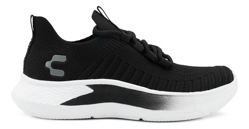 Tenis Running Charly Para Caballero Textil Negro Memory Foam