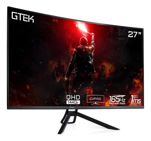 Gtek Monitor Para Juegos 2k De 165 Hz, Pantalla Sin Marco D.