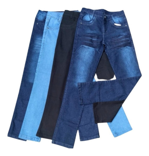 Kit 3 Calça Jeans Masculina Slim Skinny Marcas Top Atacado