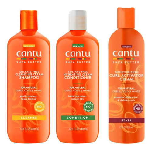 Pack Cantu Shampoo, Acondicionador Y Activador De Rizos