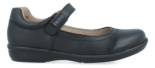 Zapato Escolar Zapakids Negro Piel Flats Talla(22.0-26.0).