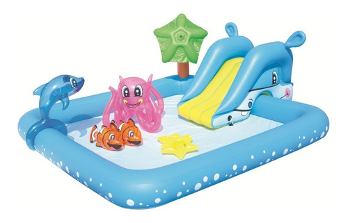 Pileta Pelotero Inflable Juego Tobogan Bestway + Accesorios