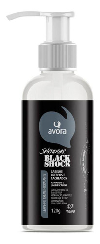 Leave-in Ativador E Umidificador Black Shock Avora 120g