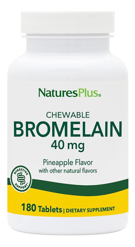 Naturesplus Bromelina Masticable - 40 Mg - Suplemento De Enz