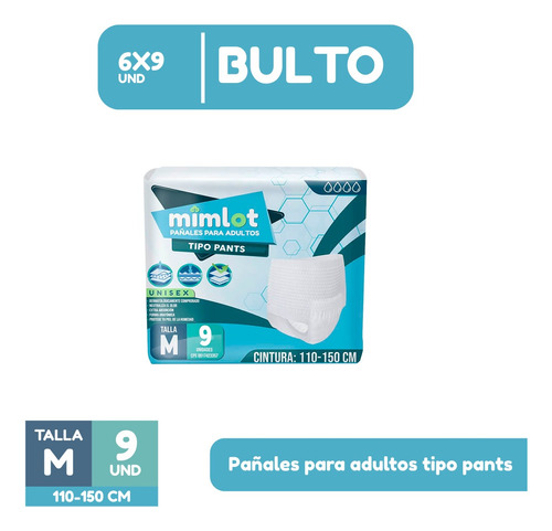 Pañales De Adulto Tipo Pants Talla M  Por Bulto 