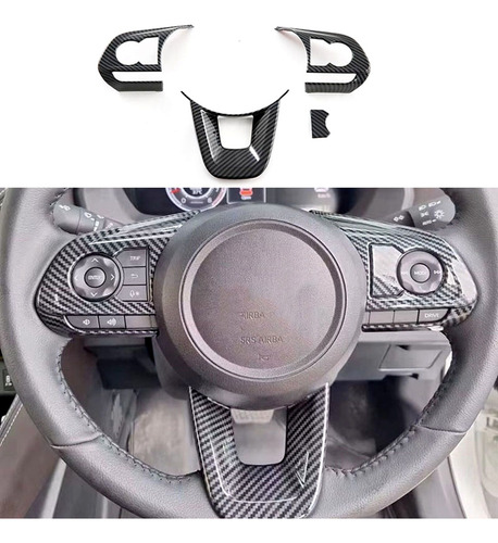 Funda De Moldura De Volante De Coche Para Yaris Ativ/vios 20