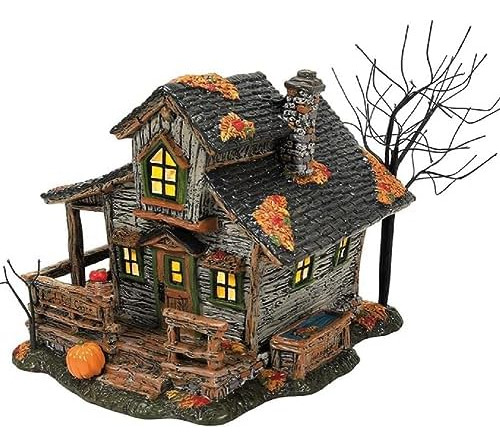 Snow Village Halloween Sleepy Hollow Ichabod Crane's Ho...